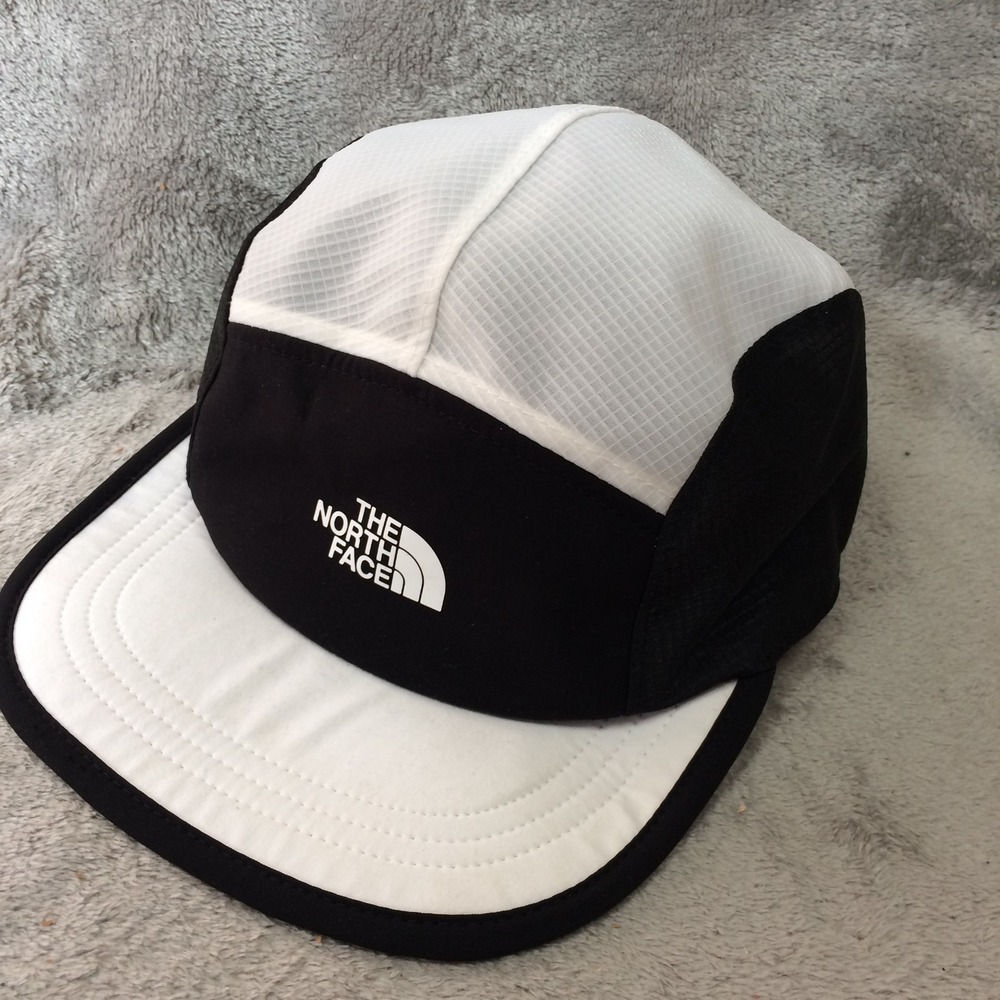 North Face Hat Running Panel Cap Lightweight Black Adjustable Summit Series Mesh